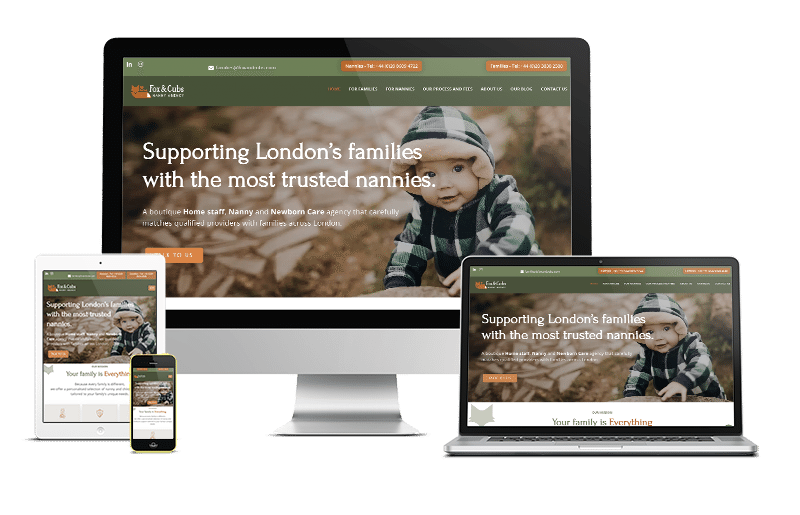Fox and Cubs website design and development
